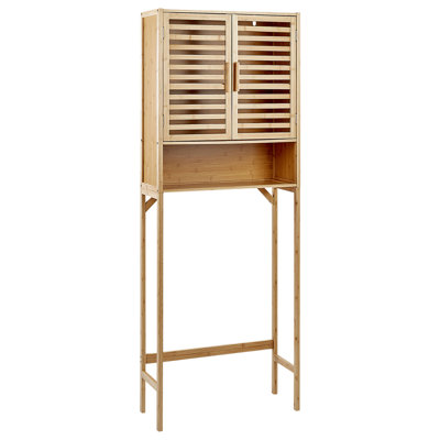 B&Q -  Bathroom Cabinet Okarche Bamboo Wood 63 Cm Light Brown