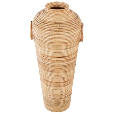B&Q -  Decorative Vase Elatia Rattan 70 Cm Natural