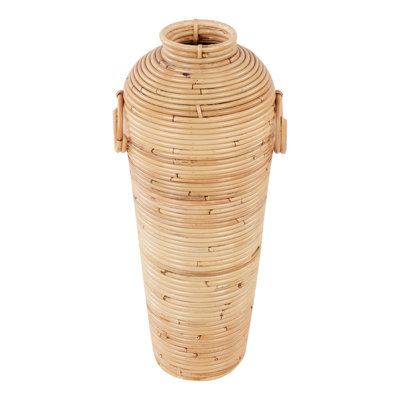 B&Q -  Decorative Vase Elatia Rattan 50 Cm Natural