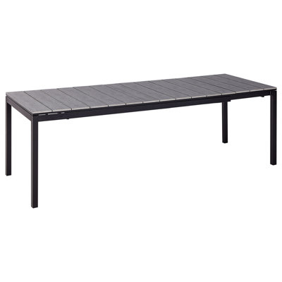 Beliani Extending Garden Dining Table Tofane 198/248 Cm 90 Cm Grey