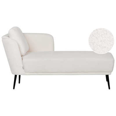 Beliani Left-Hand Chaise Longue Artheze Boucle Off-White from B&Q