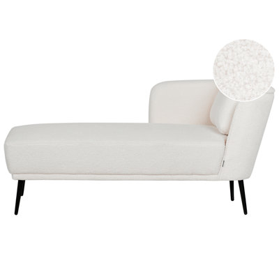Beliani Right-Hand Chaise Longue Artheze Boucle Off-White from B&Q