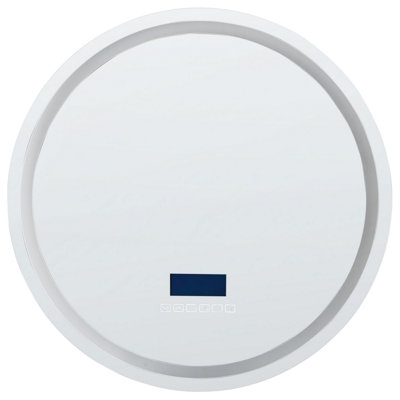 B&Q -  Led Wall Mirror With Bluetooth Speaker 60 Cm Silver Brognon