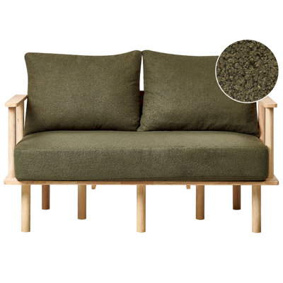Beliani Sofa 2 Seater Asker Boucle Dark Green from B&Q
