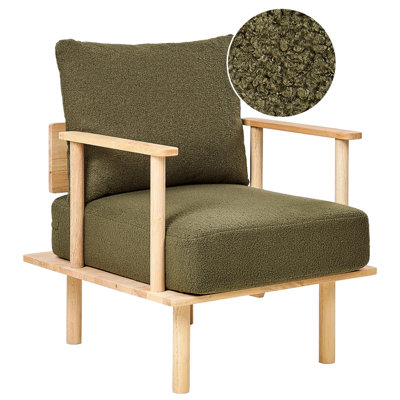 Beliani Armchair Asker Boucle Dark Green from B&Q