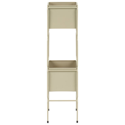 Beliani Plant Stand Cotinus Metal 20 Cm Beige from B&Q
