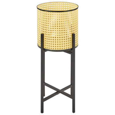 B&Q -  Elevated Plant Pot Fallopia Metal 25 Cm Beige