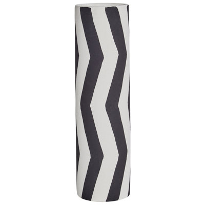 B&Q -  Flower Vase Goby Stoneware 40 Cm White