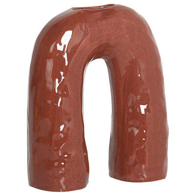 B&Q -  Flower Vase Perch Stoneware 29 Cm Brown