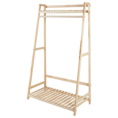 B&Q -  Modern Coat Stand Baker Light Brown