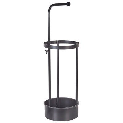 B&Q -  Umbrella Stand Monnaie Metal Black