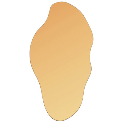 B&Q -  Wall Mirror Assigny 50 Cm 92 Cm Brown