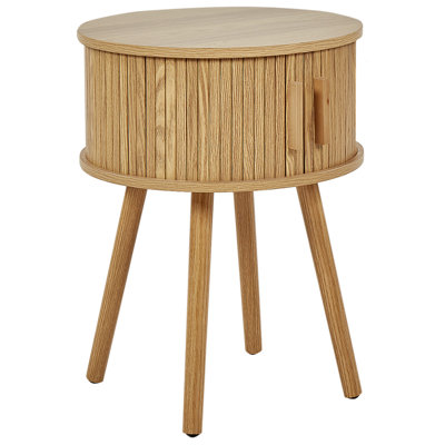 B&Q -   Bedside Table Selah Brown