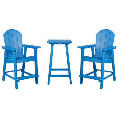 Beliani  Bistro Set Adirondack Blue from B&Q
