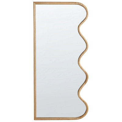 B&Q -  Wall Mirror Murat 69 Cm 150 Cm Paulownia Wood Natural
