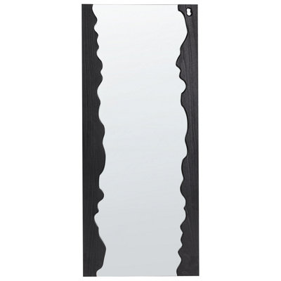 B&Q -  Wall Mirror Saullcet 75 Cm 175 Cm Paulownia Wood Black