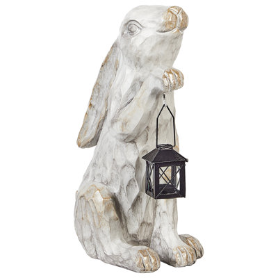 Beliani Garden Figurine Gerland Rabbit Off-White from B&Q