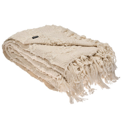 Beliani Blanket Vella 200 X 220 Cm Off-White from B&Q