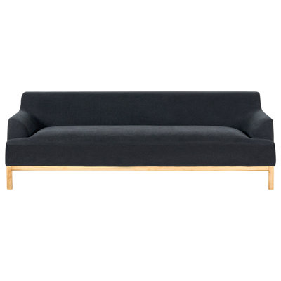 Beliani Sofa 3 Seater Sosjo Fabric Black from B&Q
