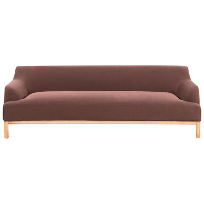 Beliani Sofa 3 Seater Sosjo Fabric Burgundy from B&Q