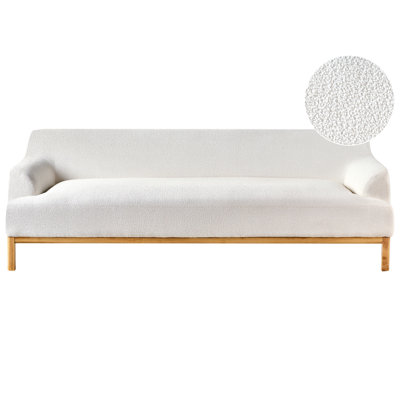 Beliani Sofa 3 Seater Sosjo Boucle Off-White from B&Q