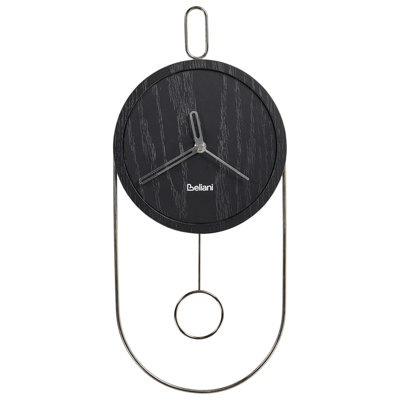 B&Q -   Wall Clock Sierre 20 Cm Black