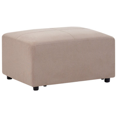 Beliani  Ottoman Kohlo Fabric Taupe from B&Q