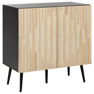 Beliani  Cabinet Dalcross Brown/ Black from B&Q
