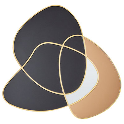 B&Q -  Wall Mirror Tailly 99 Cm 89 Cm Black