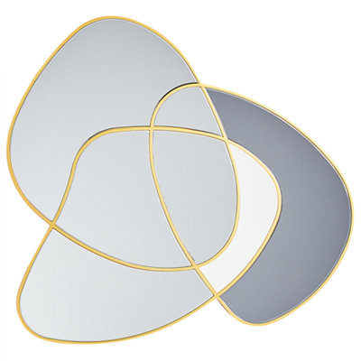 B&Q -  Wall Mirror Tailly 99 Cm 89 Cm Gold