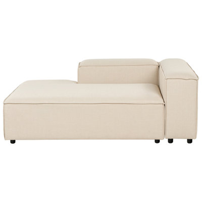 Beliani Right-Hand Chaise Longue Ardal Fabric Beige from B&Q