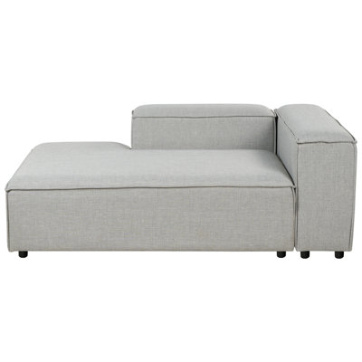 Beliani Right-Hand Chaise Longue Ardal Fabric Light Grey from B&Q