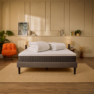 Emma Original Lite Single Mattress And Spring & Down Duvet Bundle from B&Q