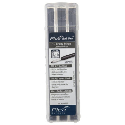 Pica 6030-Sb 150mm Graphite Lead RefillsSet Of 12 from B&Q