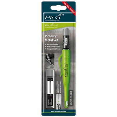 Pica 30800 Dry Metal Marking Set With Scribing Needle from B&Q
