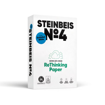 Steinbeis No.4 Evolution 80Gsm White A4 Copier Paper (Pack Of from B&Q