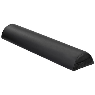 B&Q -  25" Massage Table Chair Half Round Bolster Pillow Spa Bed Cushion 5.5" CircleBlack