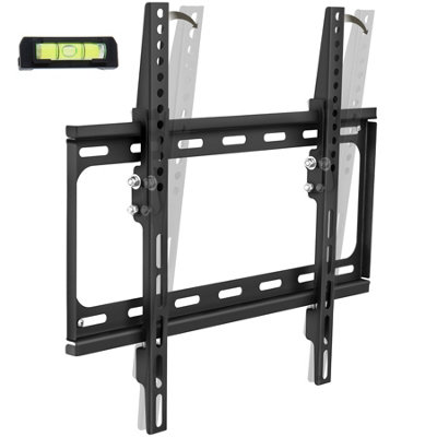 B&Q -  Television Bracket26 -75 Inch ScreensTiltableWidth-Adjustable Tv Wall Mount 100 KgBlack