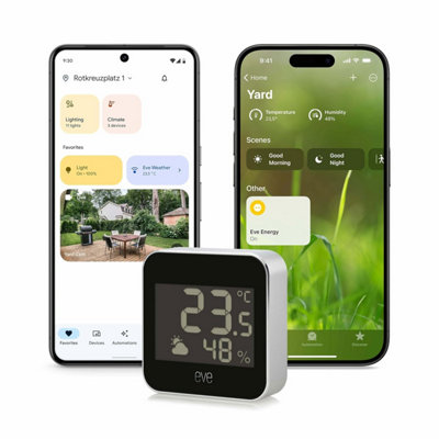 Eve Weather (Matter) Smart Weather Station For TemperatureHumidityWeather TrendIpx4 Water Resistance
