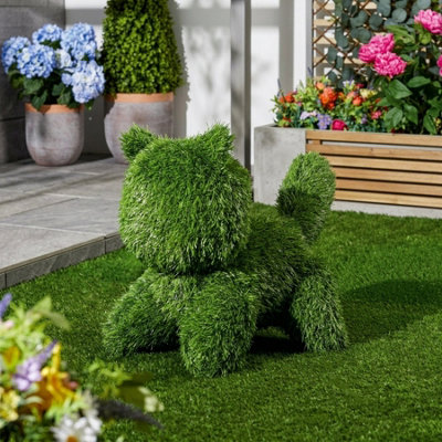 Garden Greatness Lunaria Artificial Grass Garden Cat Ornament from B&Q