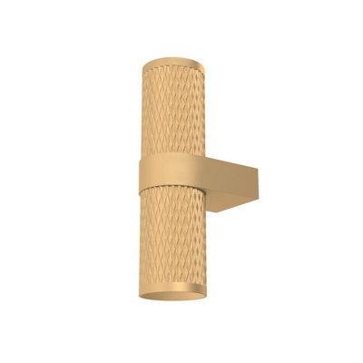 Luminosa Lighting Luminosa Focus Design Up & Down Wall Lamp Matte Gold 2Xgu10 from B&Q