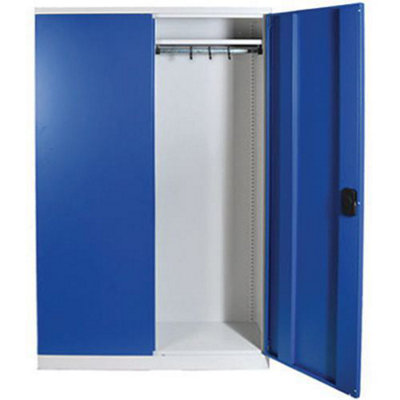 Grey/blue Large Wardrobe Cupboard. 1950X1000X450mm
