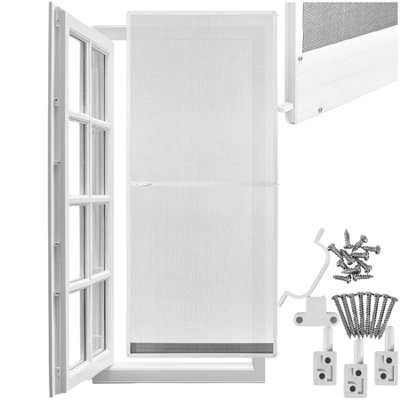 B&Q -  Aluminum-Framed Fly Screen For Doors210 X 95 Cm 95 X 210 CmWhite