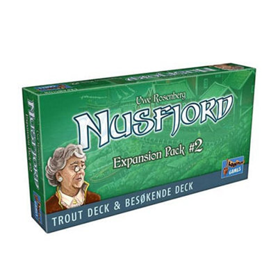 Asmodee Nusfjord Expansion Pack 2 Trout And Besokende DecksBrand New And Sealed from B&Q