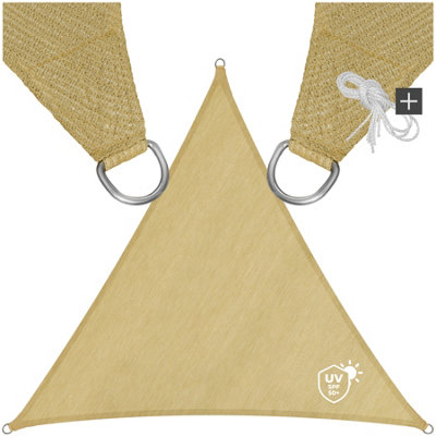 B&Q -  Shade SailTriangular With Uv Protection 50+Water-Repellent3.6 X 3.6 X 3.6 MBeige
