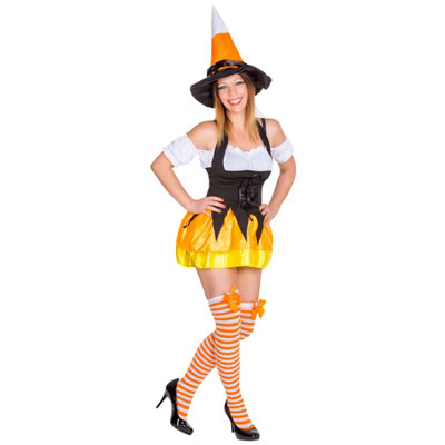 B&Q -  Womens Halloween Lady Costume 300133Orange S