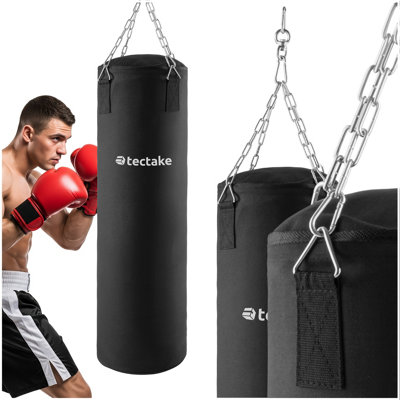 B&Q -  Punching BagFilledHanging25 Kg28 X 105 Cm4-Point Steel Chain With SwivelBlack