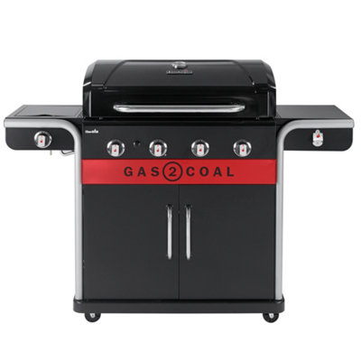Char-Broil Gas2Coal 2.0 Black 4 Burner Gas Hybrid Bbq from B&Q