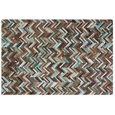 B&Q -  Rug Amasya Brown 160 X 230 Cm Leather