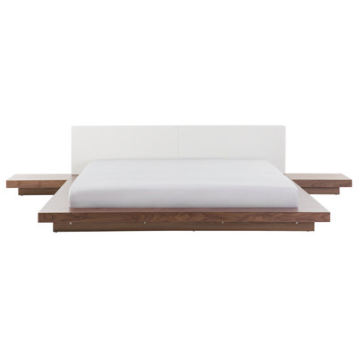 B&Q -  Bed Zen 180 X 200 Cm (Eu Super King) Brown Ash Wood